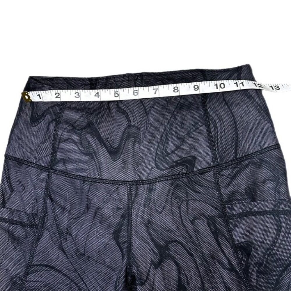 Active Life 90 Degree by Reflex Leggings Marble Black Brown Size S - Picture 3 of 5